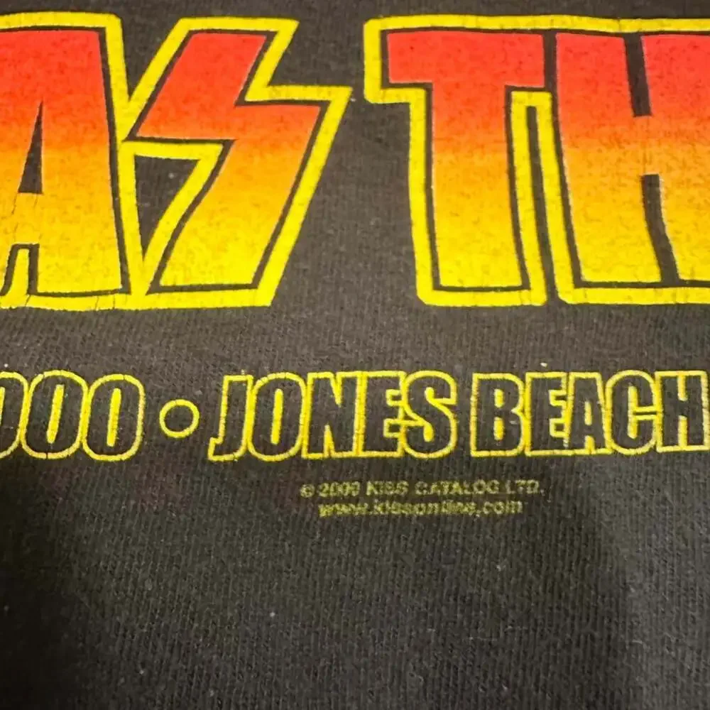 Vintage 2000 KISS Farewell Tour Wantagh Jones Beach T-Shirt